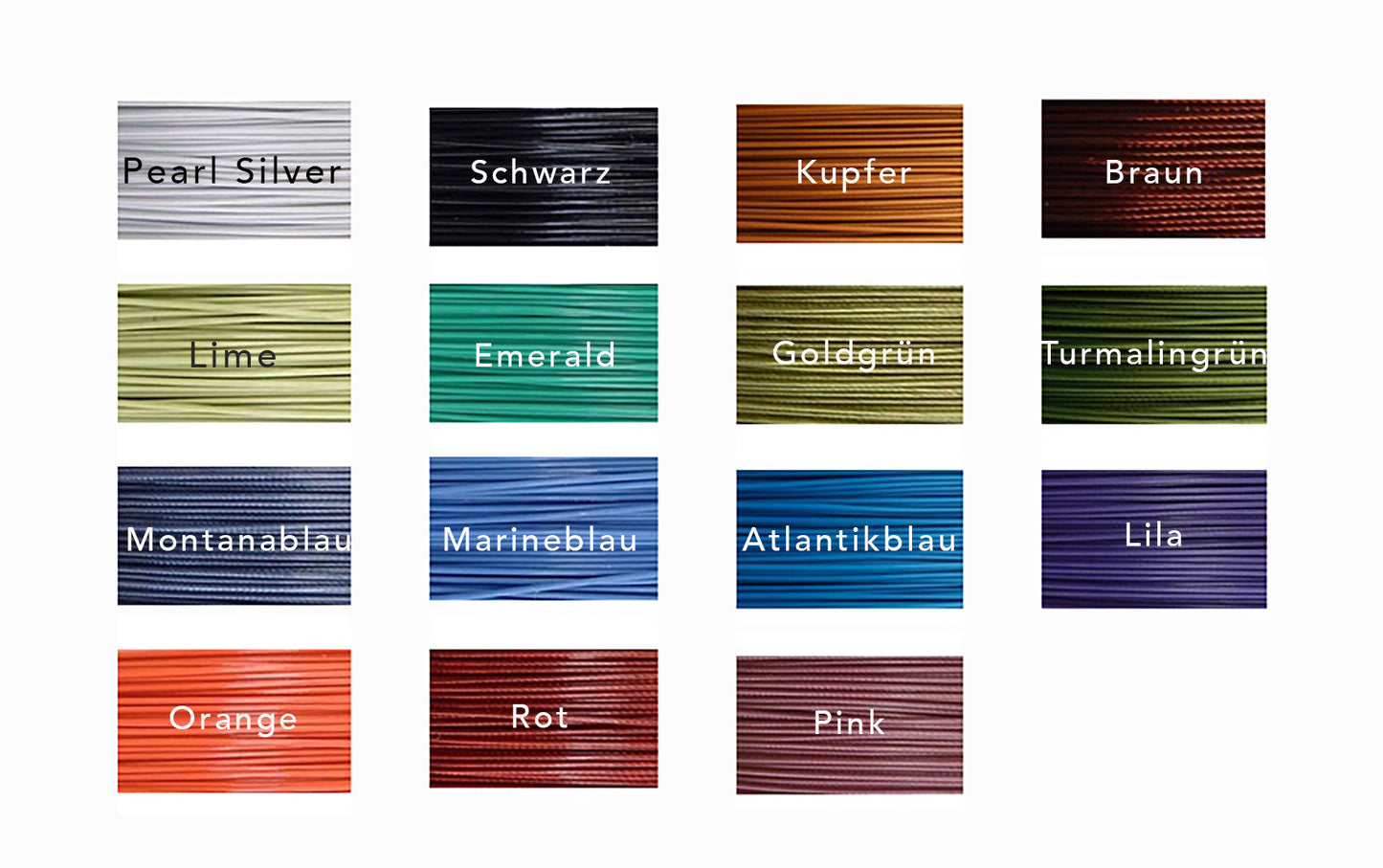 Edelstahlcollier 7-rangig - mit Farbe