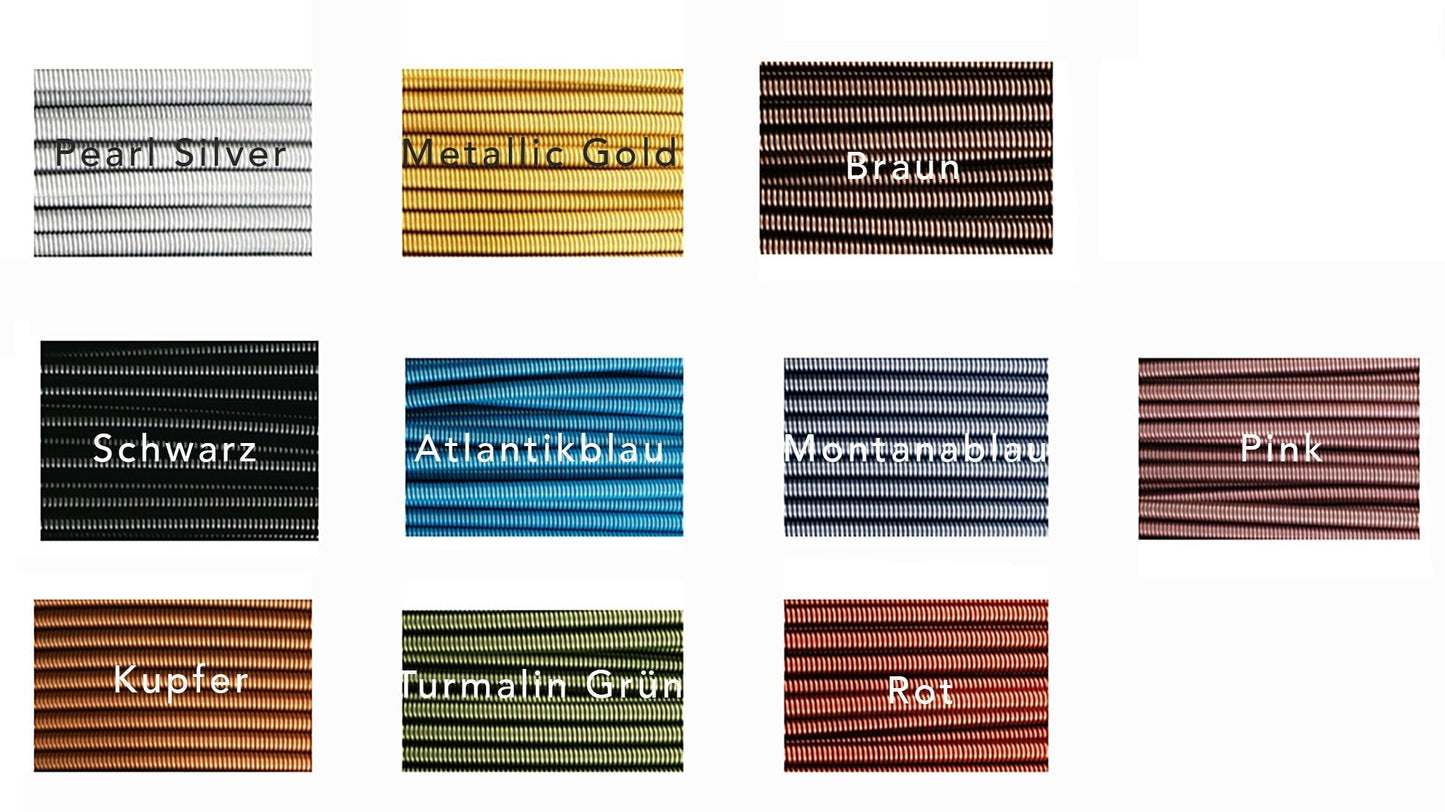 Edelstahlcollier einrangig - mit Farbe