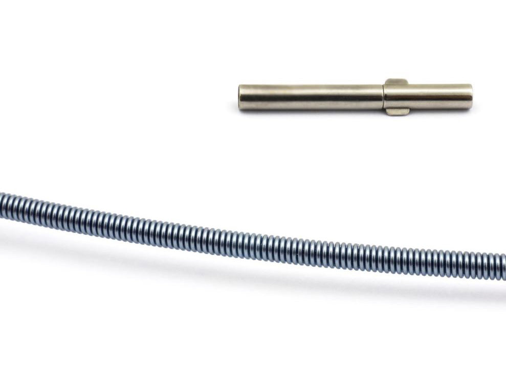 Edelstahlcollier einrangig - mit Farbe
