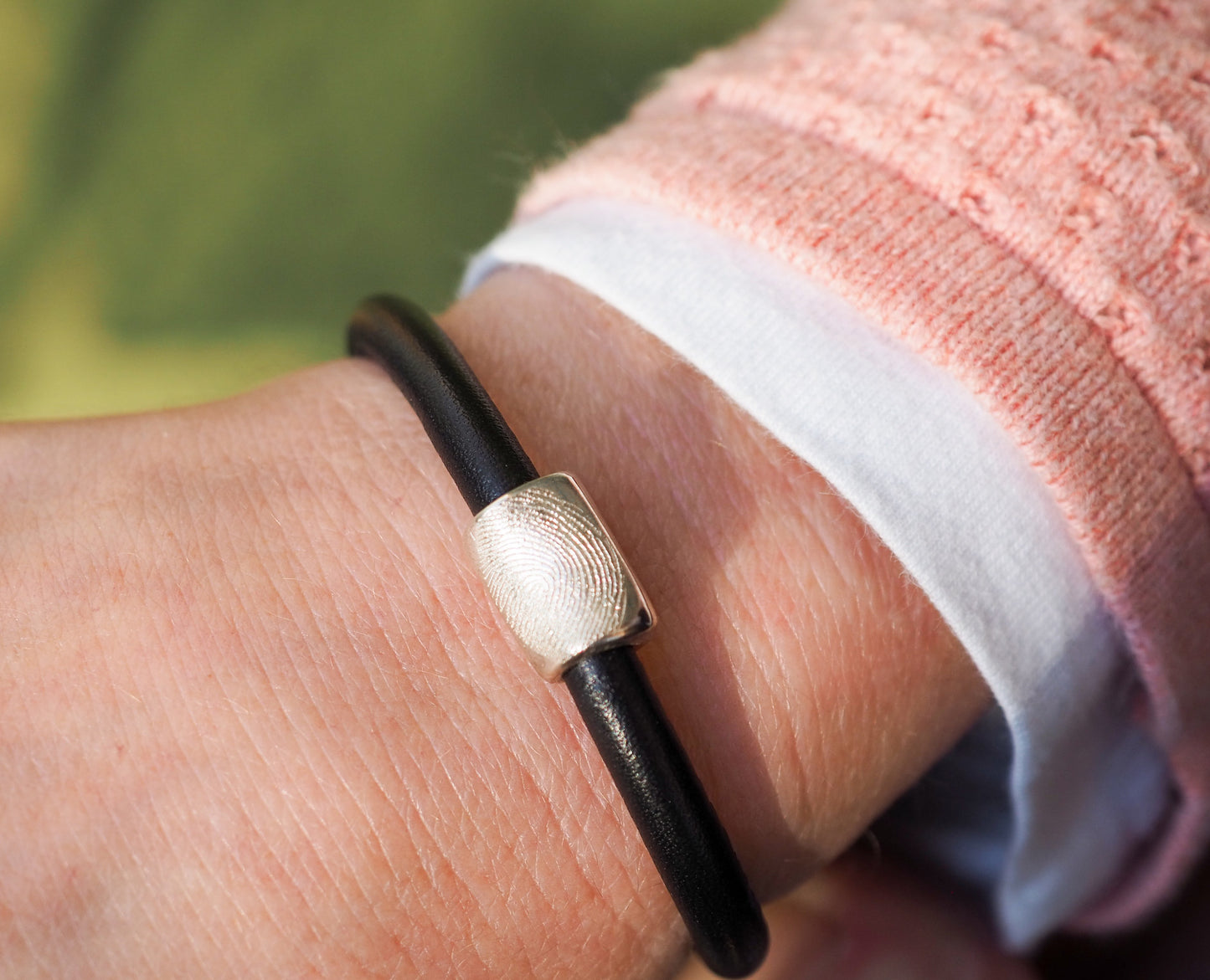Armband mit Silbercharm - befüllbar