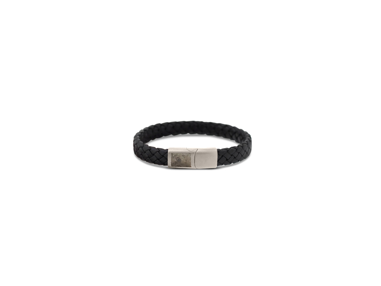 Lederarmband schmal geflochten