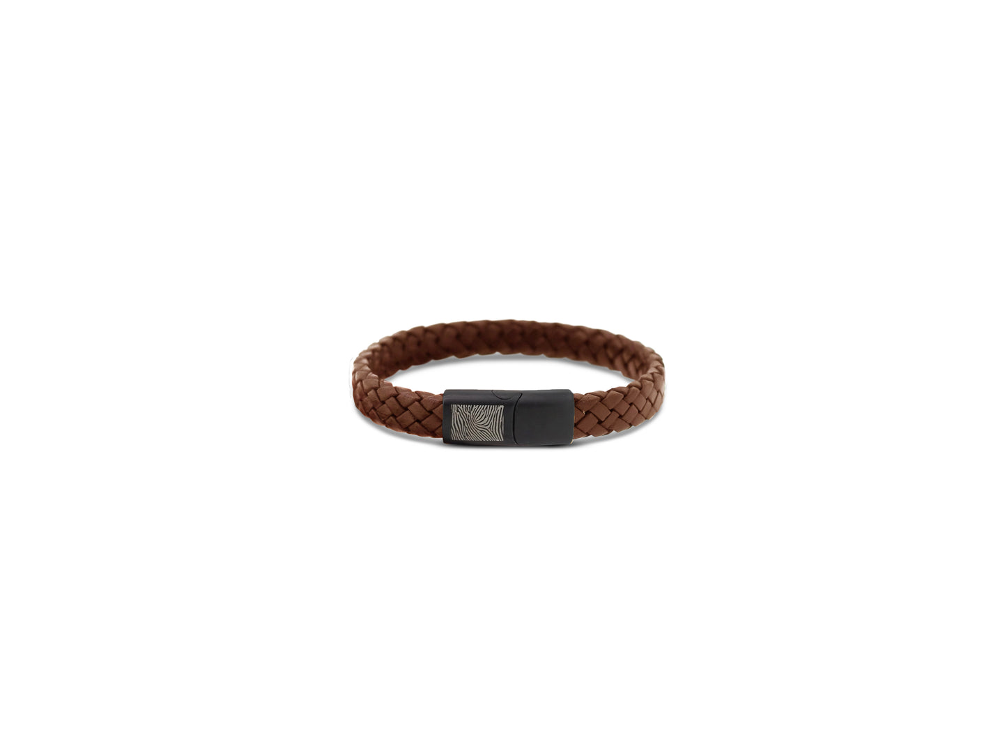 Lederarmband schmal geflochten