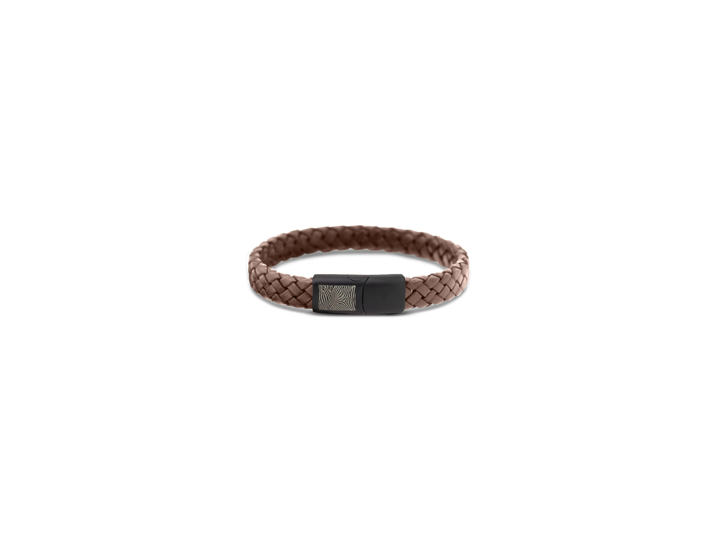 Lederarmband schmal geflochten