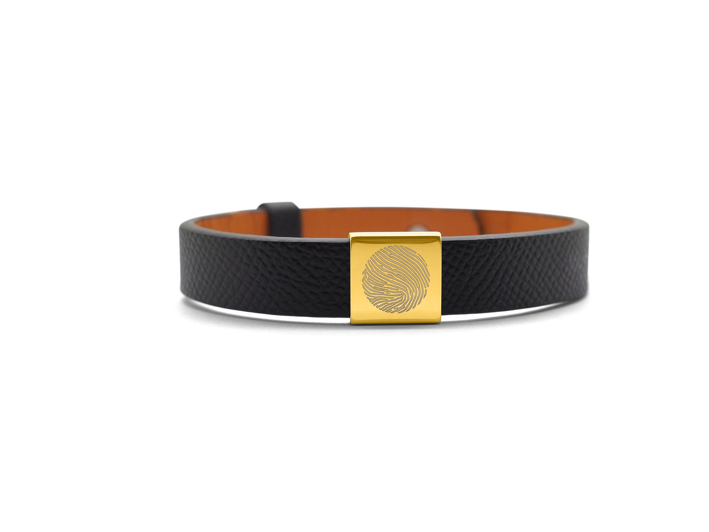 Lederarmband mit Edelstahlcharm