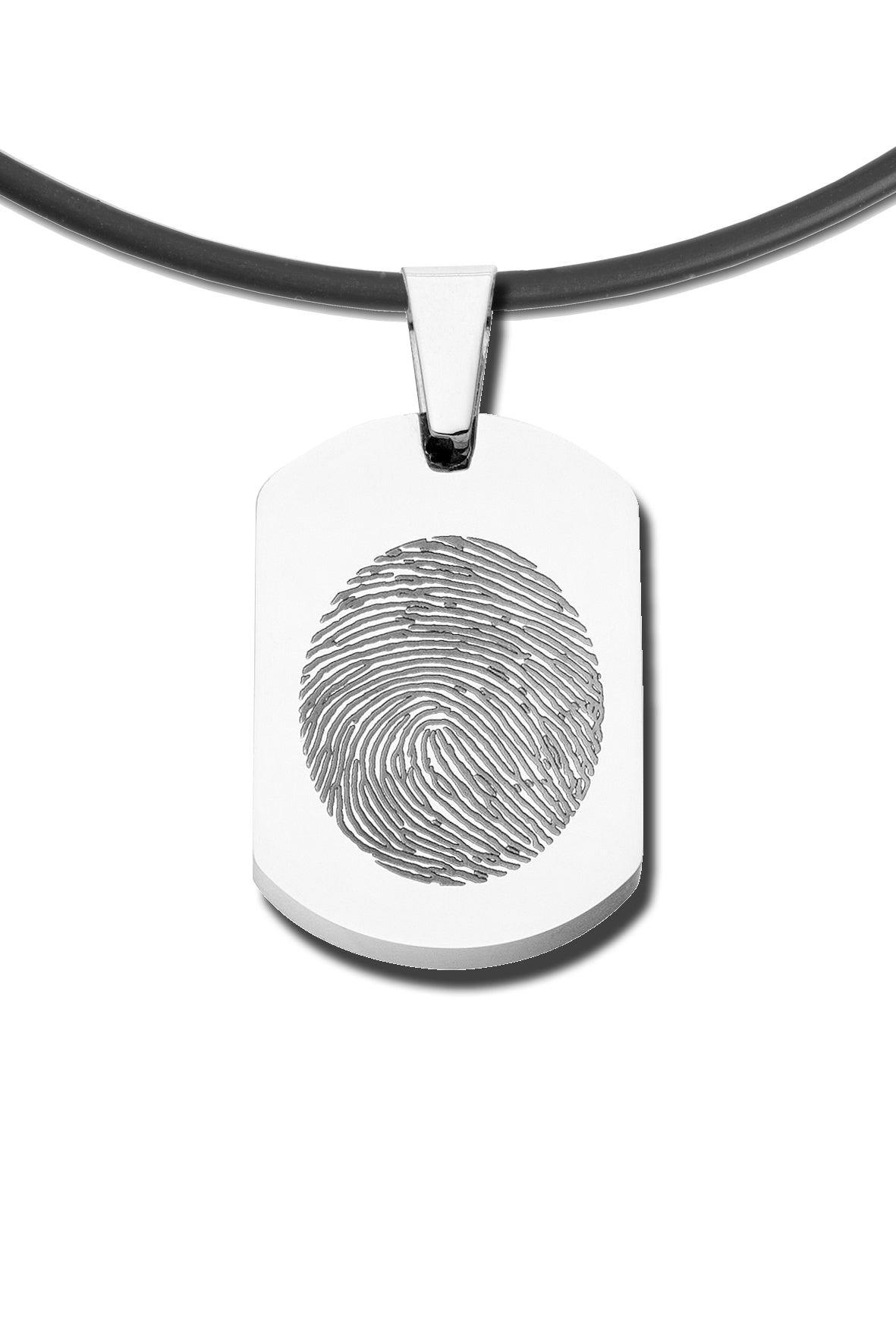 Schmuckanhänger Edelstahlplakette groß