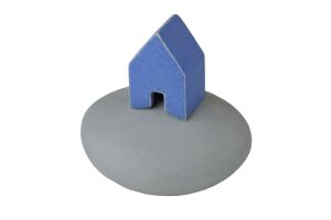  Zielenhuisje mini urn 0,04L - Blauw met blauw