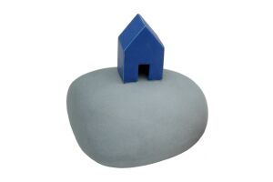  Zielenhuisje kleine urn 0,35L - Lichtblauw met blauw