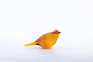 Glazen vogel -  Oranje