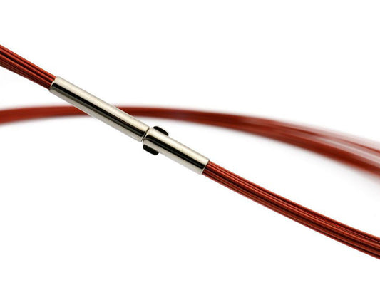 Edelstahlcollier 7-rangig - mit Farbe