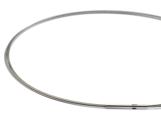 Edelstahlcollier 23-rangig