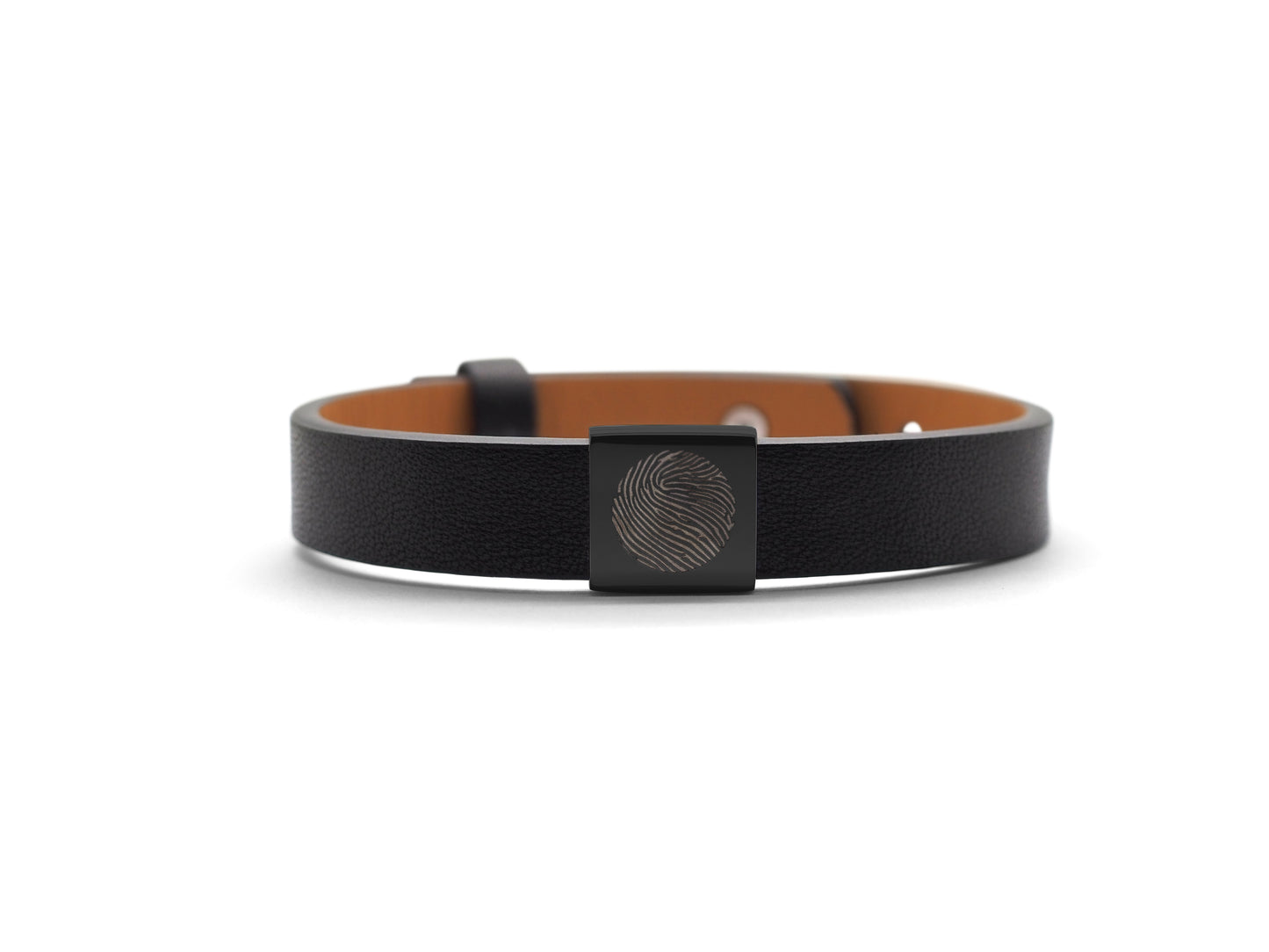 Lederarmband mit Edelstahlcharm