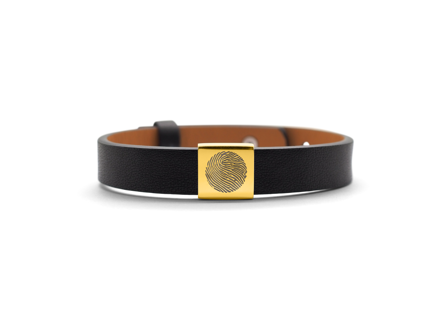 Lederarmband mit Edelstahlcharm