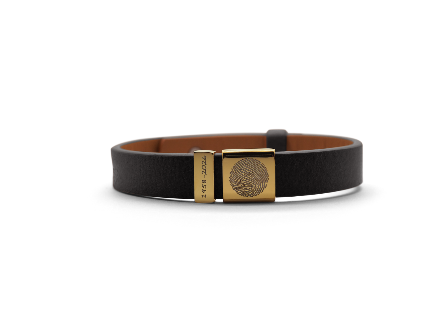 Lederarmband mit 2x Edelstahlcharms