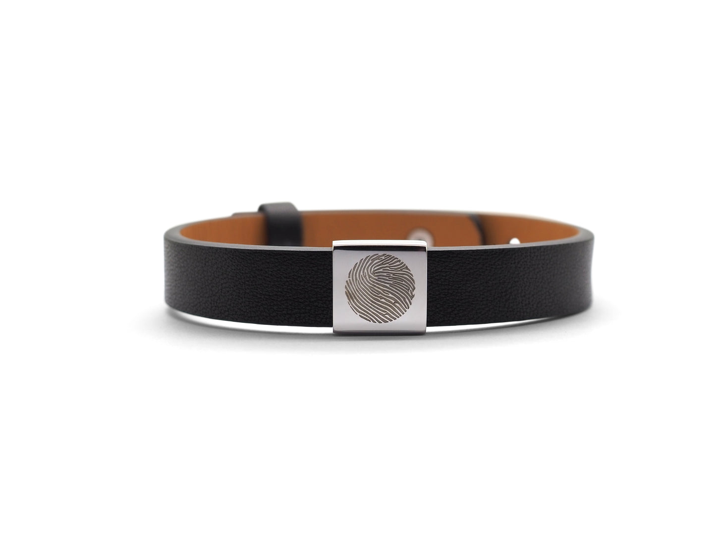 Lederarmband mit Edelstahlcharm