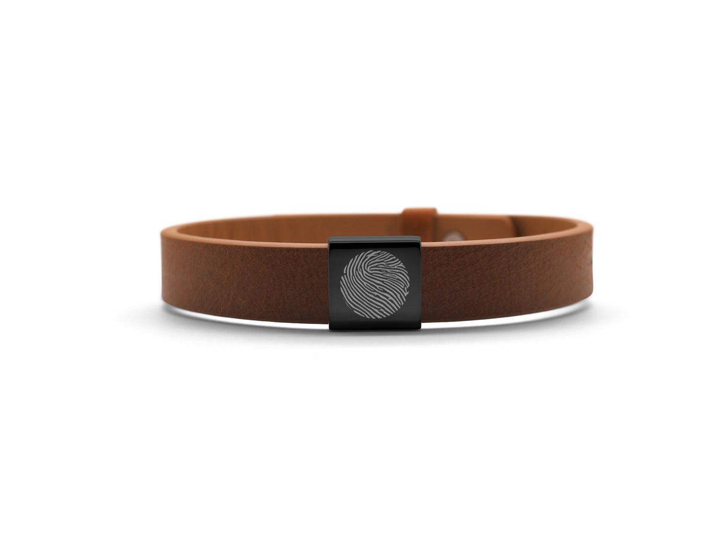 Lederarmband mit Edelstahlcharm