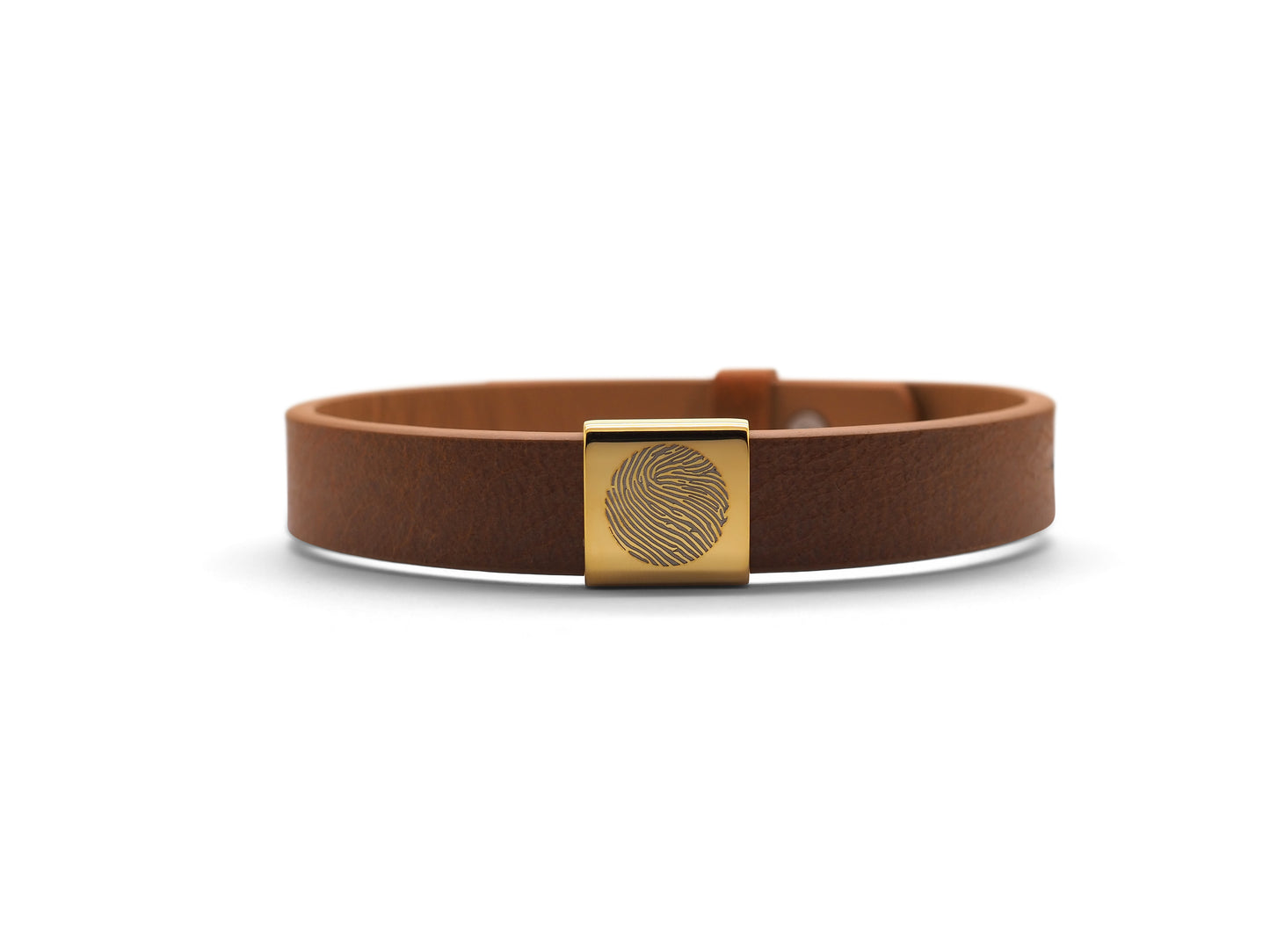 Lederarmband mit Edelstahlcharm