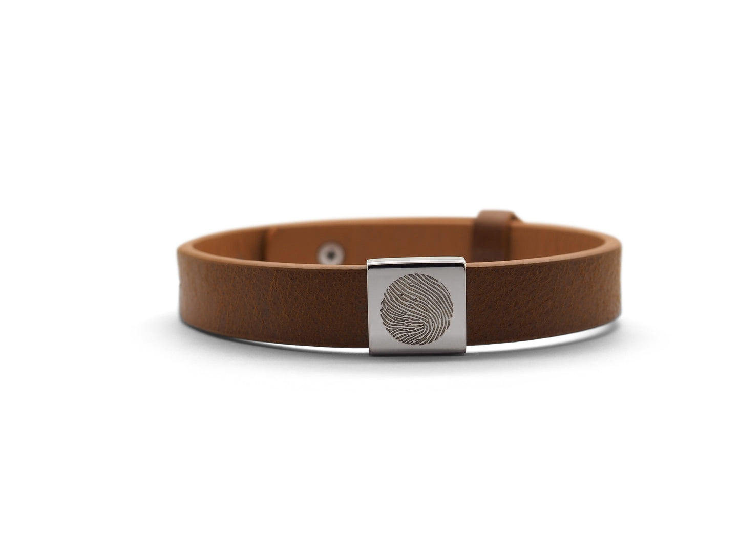 Lederarmband mit Edelstahlcharm