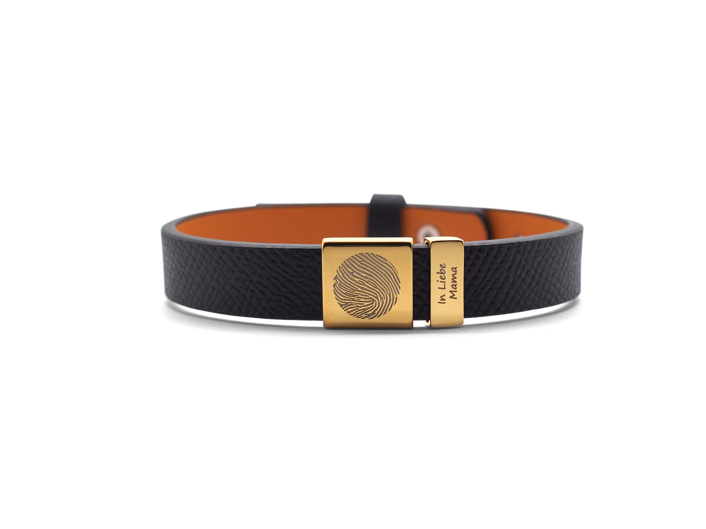 Lederarmband mit 2x Edelstahlcharms