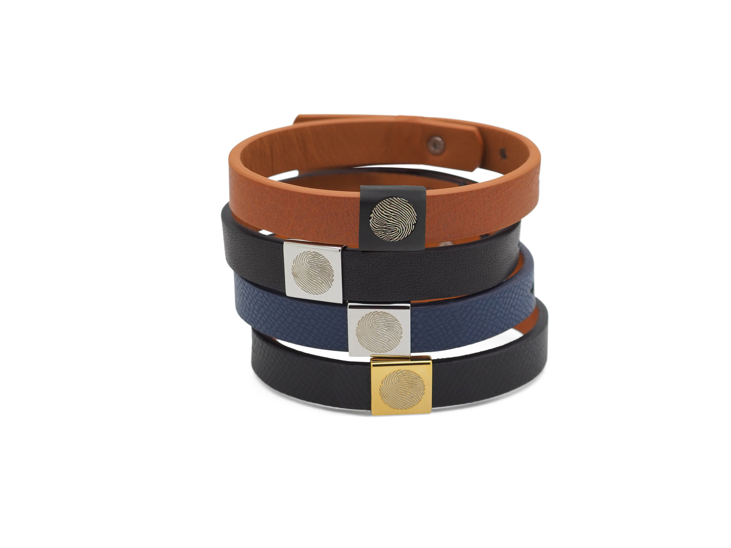 Lederarmband mit Edelstahlcharm
