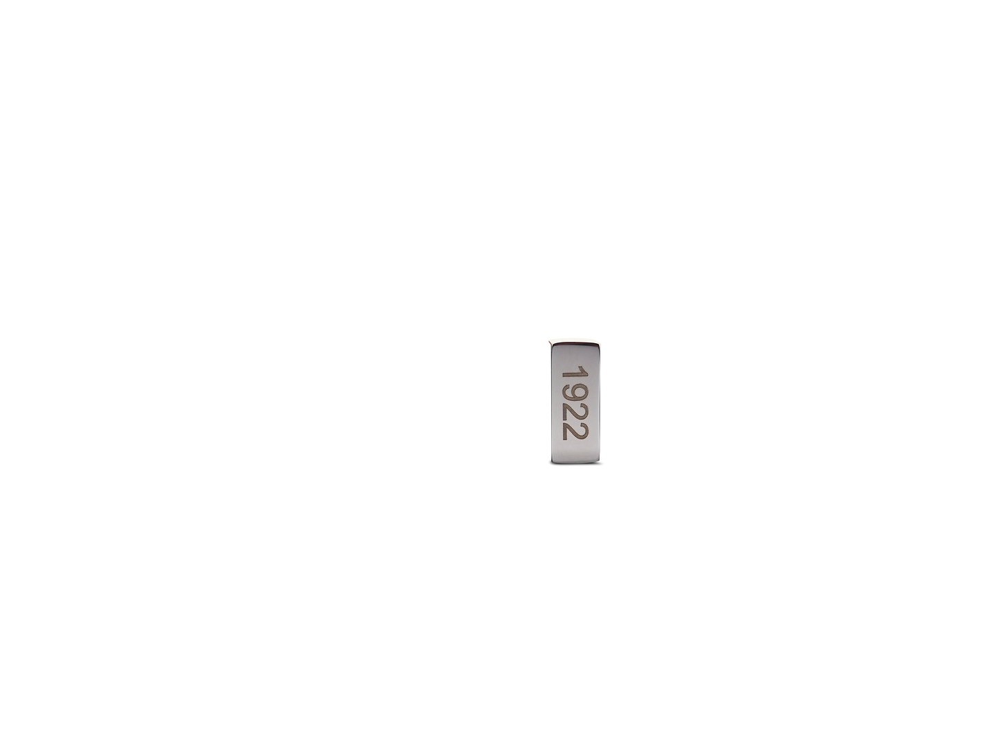 schmaler Edelstahlcharm